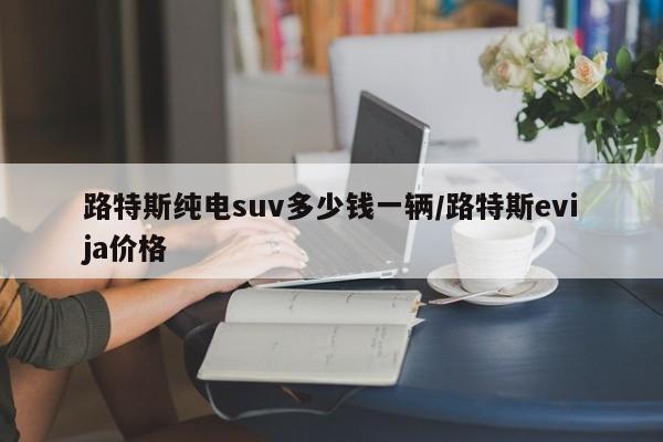 路特斯纯电suv多少钱一辆/路特斯evija价格